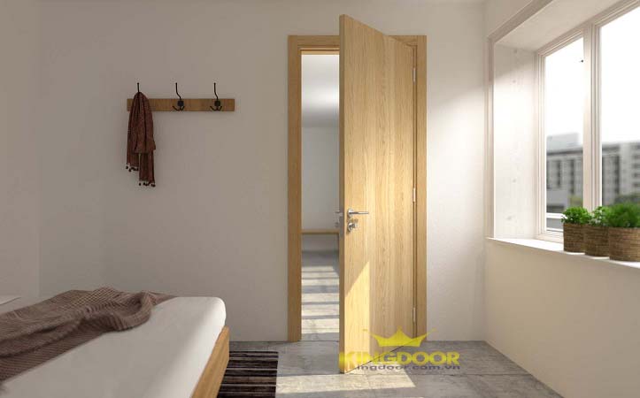 Cửa phòng ngủ gỗ MDF Veneer