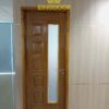 CỬA GỖ HDF VENEER MẪU 6B CÓ Ô KÍNH DÀI
