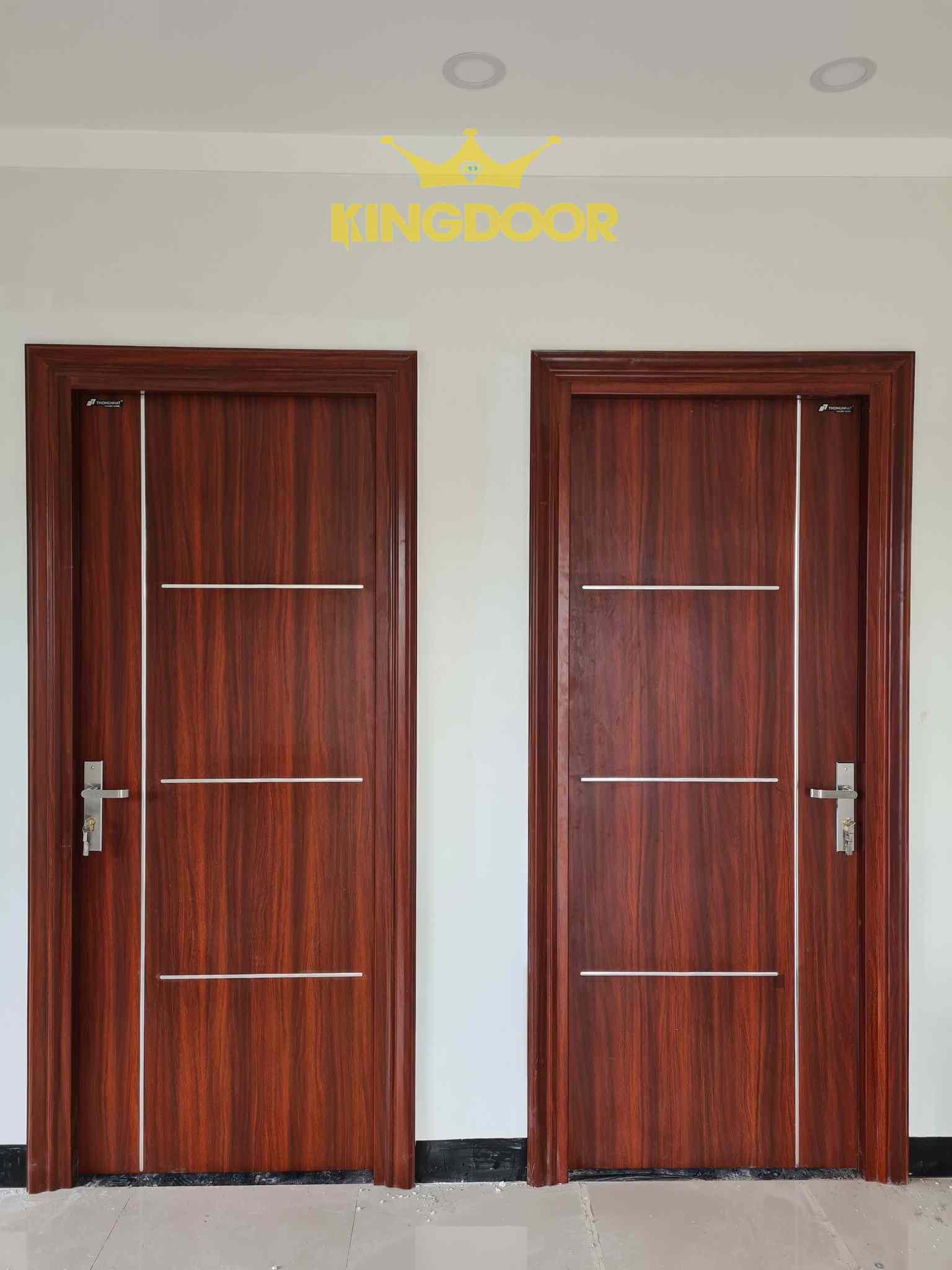 Cửa thép vân gỗ khách sạn