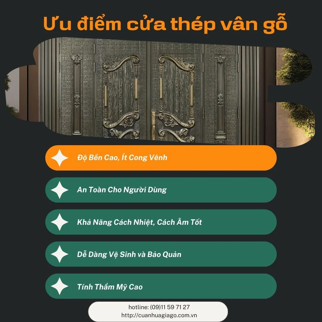 Nội, ngoại thất: Giá cửa thép vân gỗ tại Đắk Lắk | Uy tín - Chất lượng Uu-diem-cua-thep-van-go19wirP