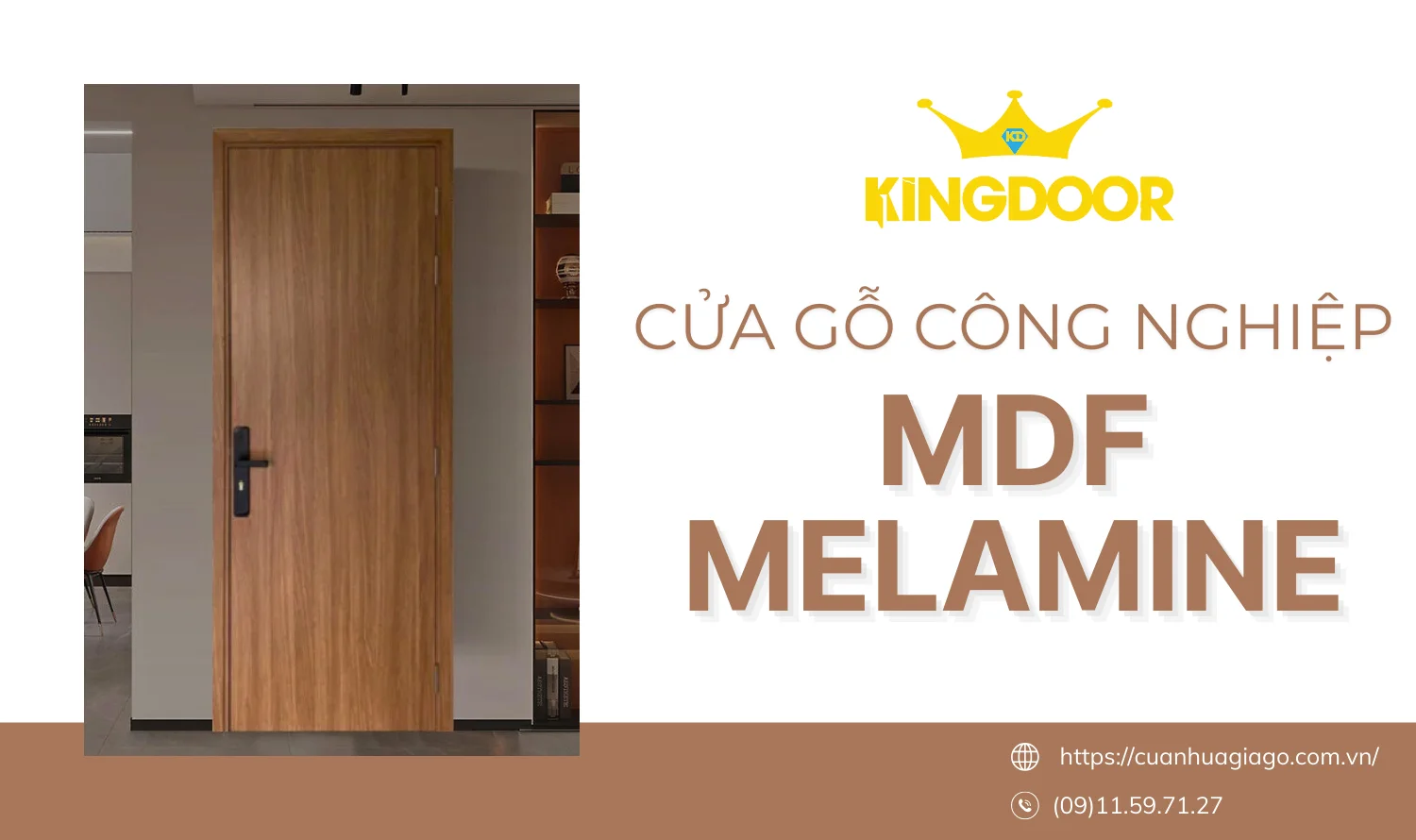 Báo giá cửa gỗ MDF Melamine quận 1