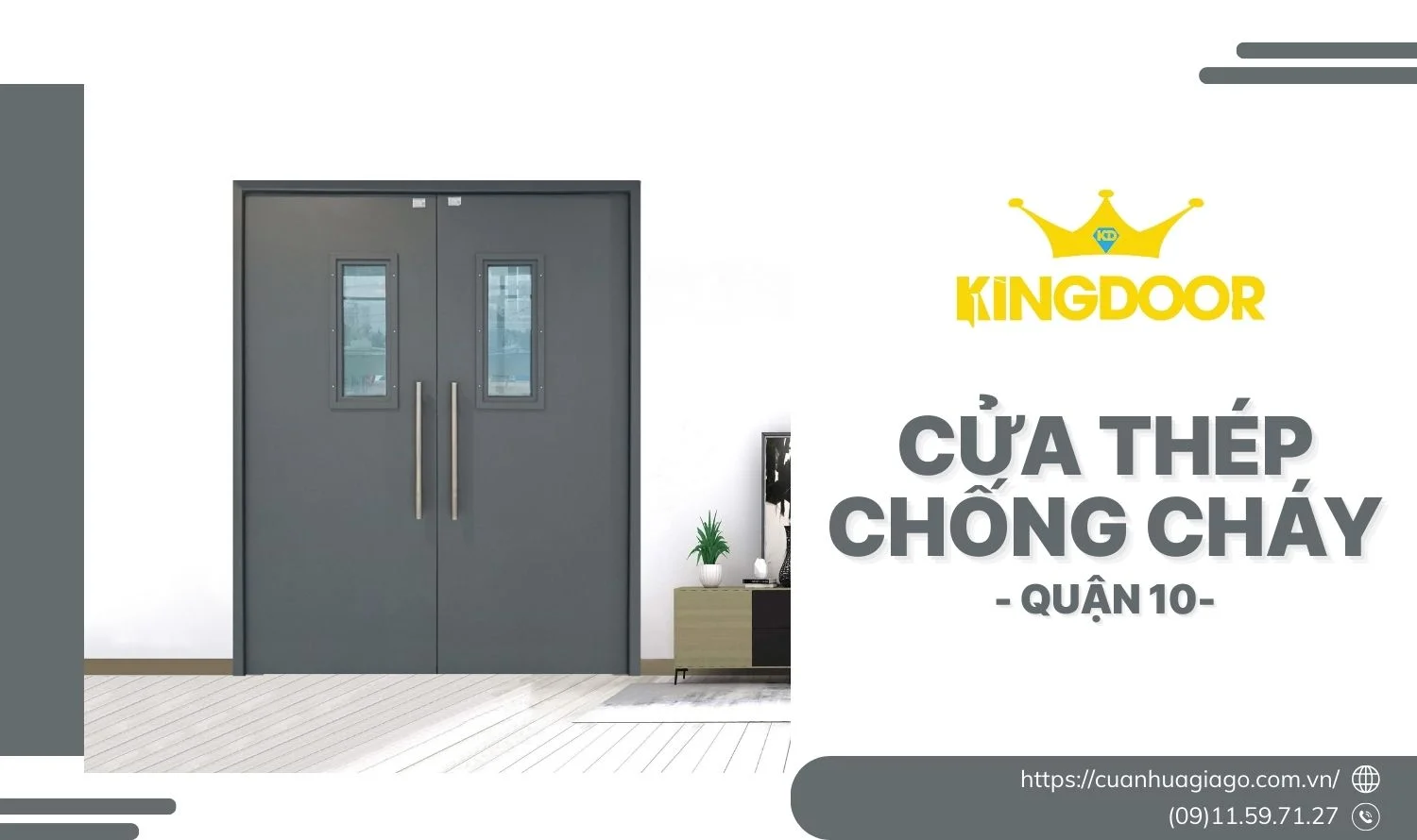 Cửa Thép Chống Cháy Tại Quận 10 | Đạt Chuẩn & Giá Tốt